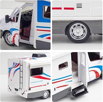 Amazon.co.jp: モデルカーのおもちゃ 1:32 RV キャンピングカー、合金