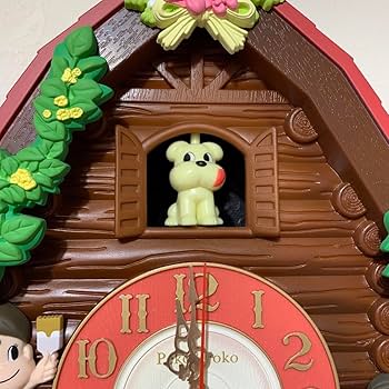 Amazon.co.jp: 不二家 ペコちゃん ポコちゃん 振り子時計 掛け時計