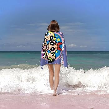 Amazon｜パワーパフガールズ (1) アニメ バスタオル 大判 吸水