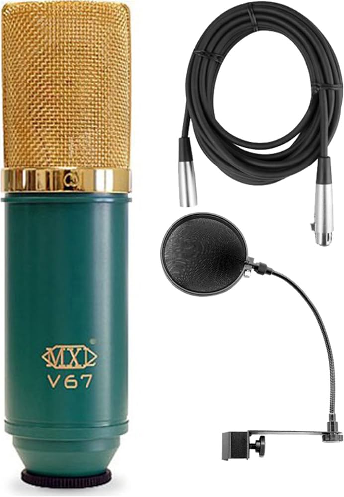 Amazon.co.jp: MXL-V67G 大型ダイアフラムコンデンサーマイク マイク