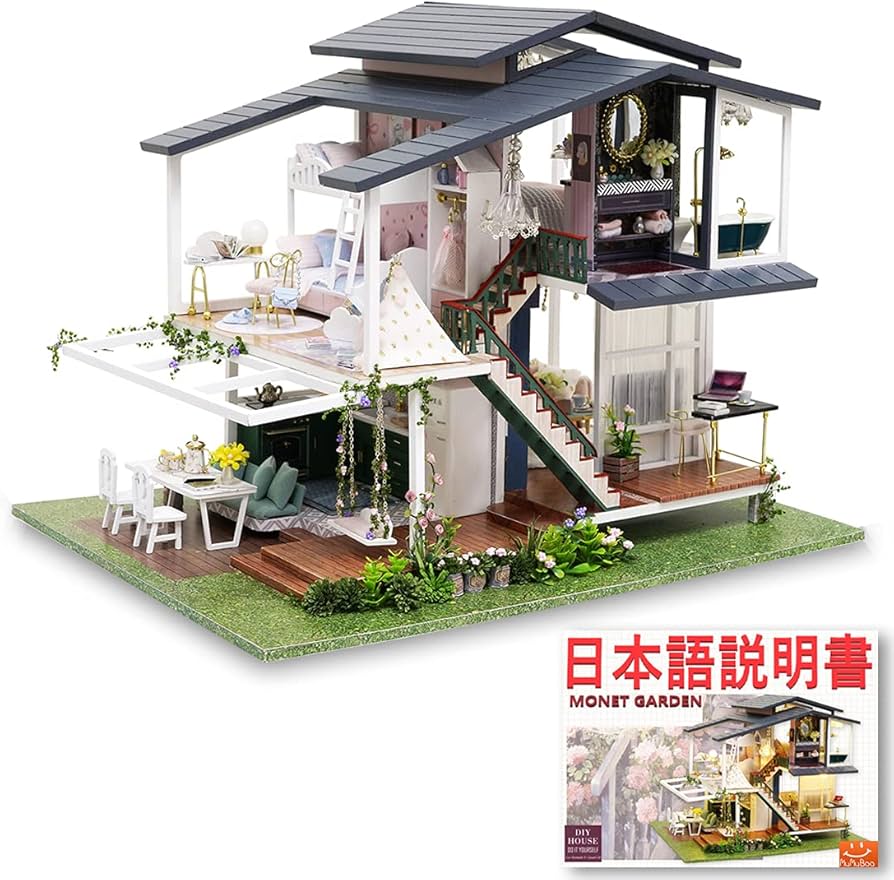 Amazon | MuMuBoo ドールハウス 日本語説明書付 手作りミニチュア