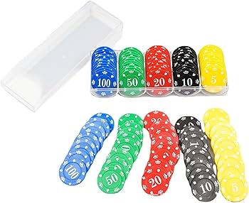 Amazon.co.jp: ゲームチップ | 100 個のプロ仕様のカジノ グレードの