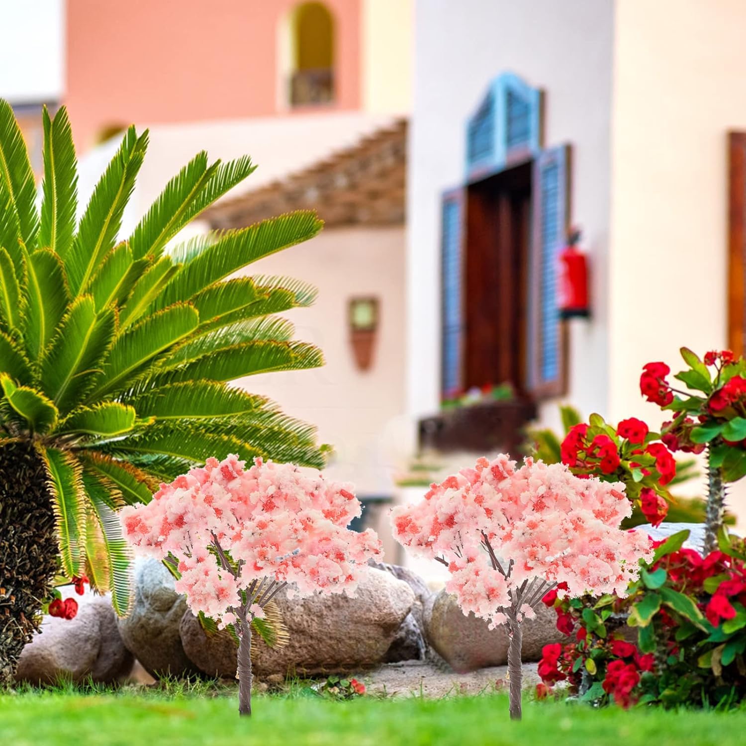 Amazon | siawadeky 20本セット 桜 樹木 ジオラマ 桜の木 鉄道模型