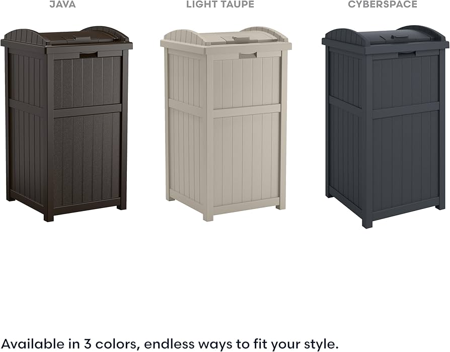 Amazon.com: Suncast 33 Gallon Durable Plastic Hideaway Outdoor