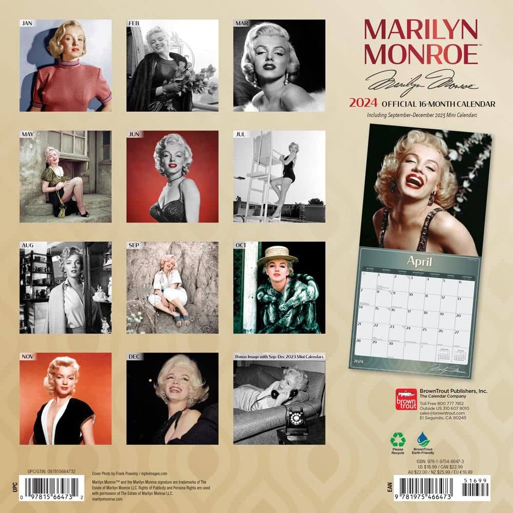 Amazon | MARILYN MONROE 2024 SQUARE FOIL | 輸入版カレンダー