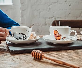 Amazon.com | Winnie The Pooh Disney Bone China 4-Piece Teacup and