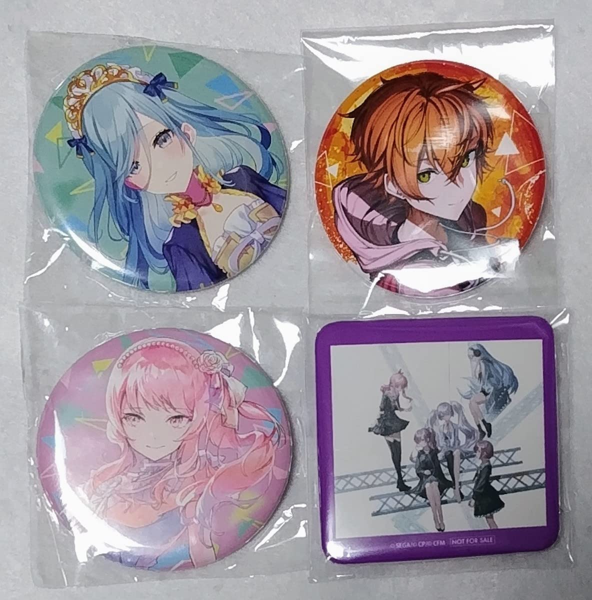 Amazon.co.jp: 缶バッジ4つ 東雲彰人 日野森雫 25時 ナイトコードで