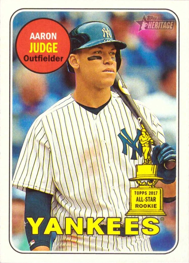 Amazon.com: 2018 Topps Heritage #25 Aaron Judge Baseball Card