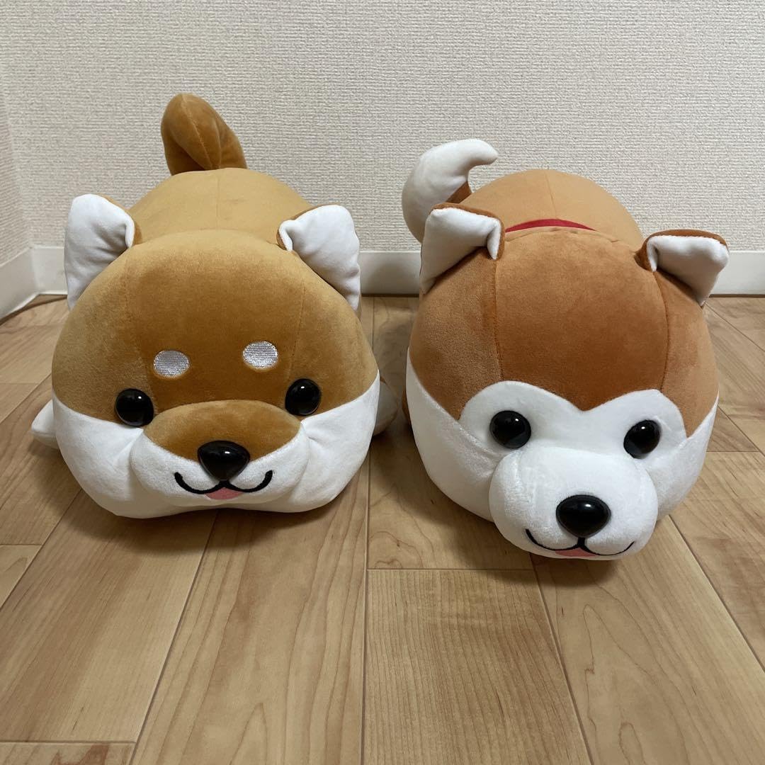 Amazon.co.jp: ハッピーまめしば 秋田犬 ぬいぐるみくじ 2等 2品セット