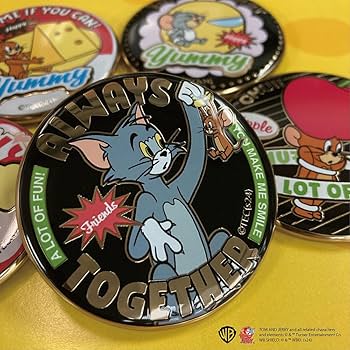 Amazon | テンヨー(Tenyo) 圧倒的な 金バッジ トムとジェリー COLORFUL