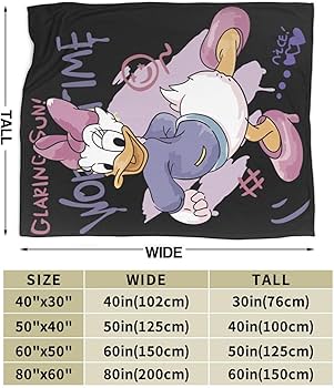 Amazon｜毛布 デイジーダック (2) アニメ ブランケット ひざ掛け