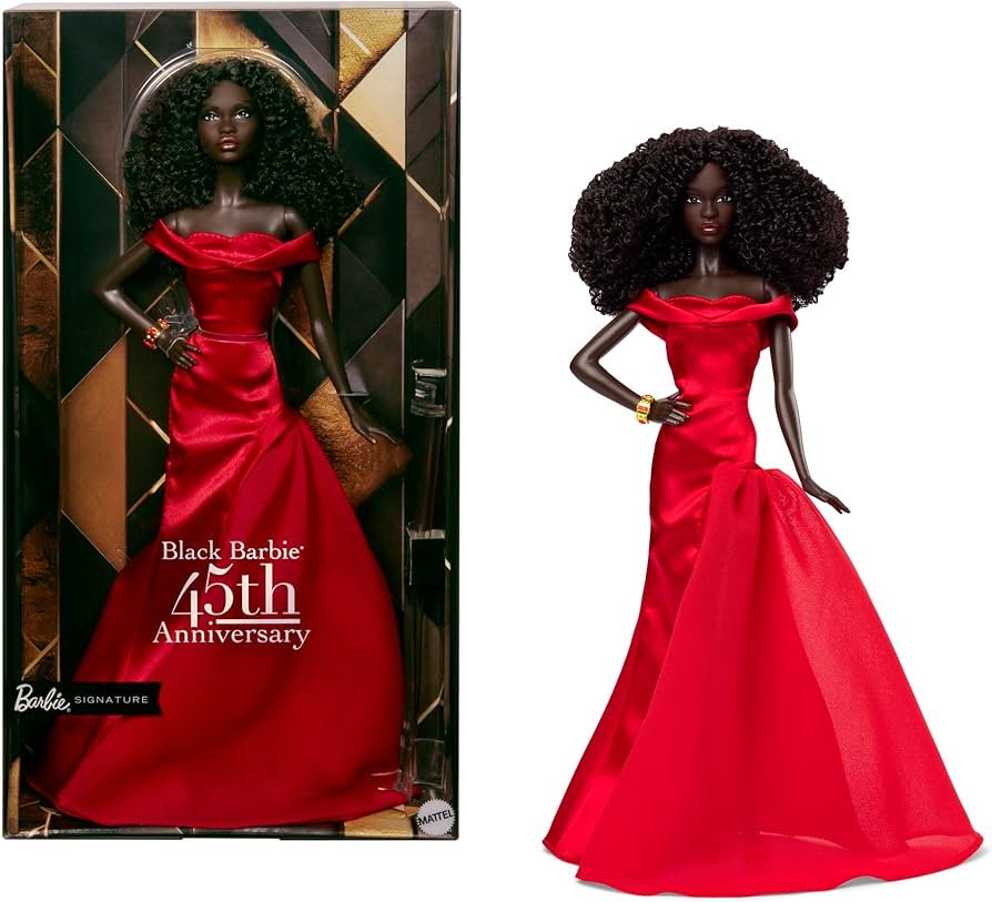 Amazon.co.jp: バービー(Barbie) シグネチャー ブラックバービー45周年