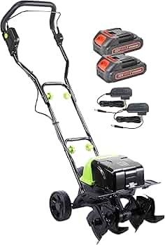 Amazon | 耕運機 耕うん機 家庭用 充電式 36V ハイパワー 耕耘機 1台