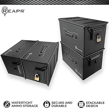 Amazon.co.jp: Reapr XL 弾薬ボックス – ロック可能な高耐久スチール