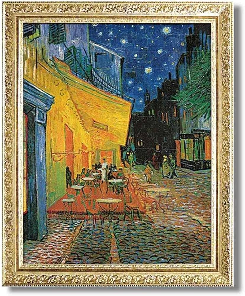 Amazon.co.jp: ゴッホ ミュージアムシリーズ 夜のカフェテラス 複製画