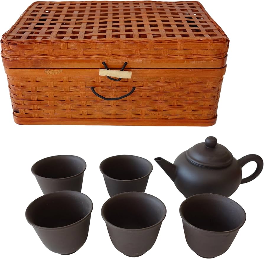 Amazon.co.jp: 朱泥陶器 中国茶器セット 急須 ポット 茶杯 セット