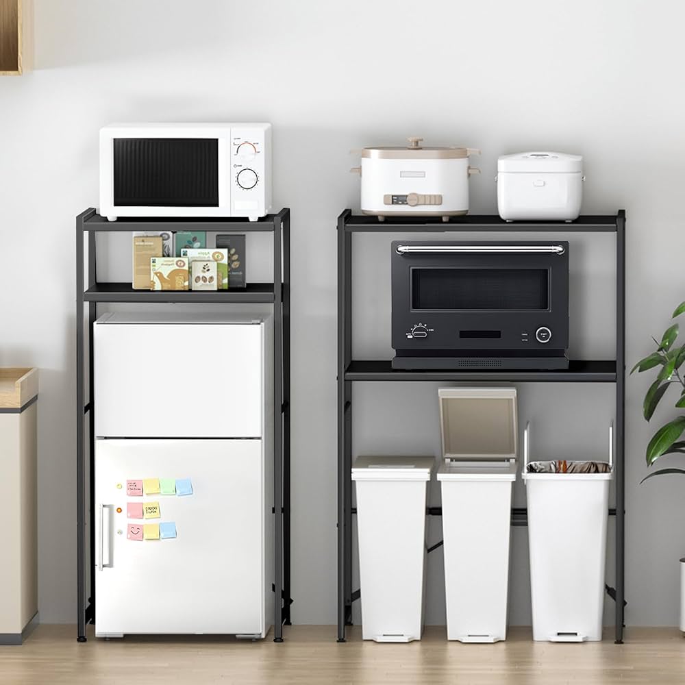 Amazon.co.jp: 【横幅伸縮・高さ調整可】ゴミ箱上ラック YDH 幅60～80