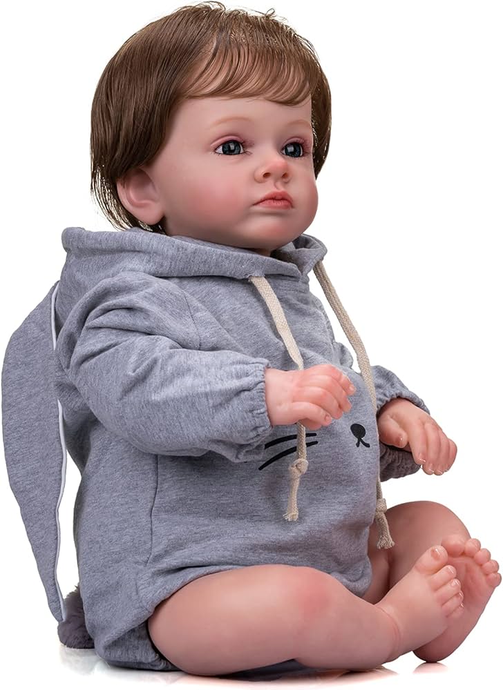 Amazon.co.jp: 60CM 巨大な赤ちゃん青い目リボーンドール男の子 24