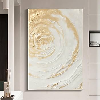 Amazon.co.jp: ゴールドとホワイトの抽象的なウォールアートツリー