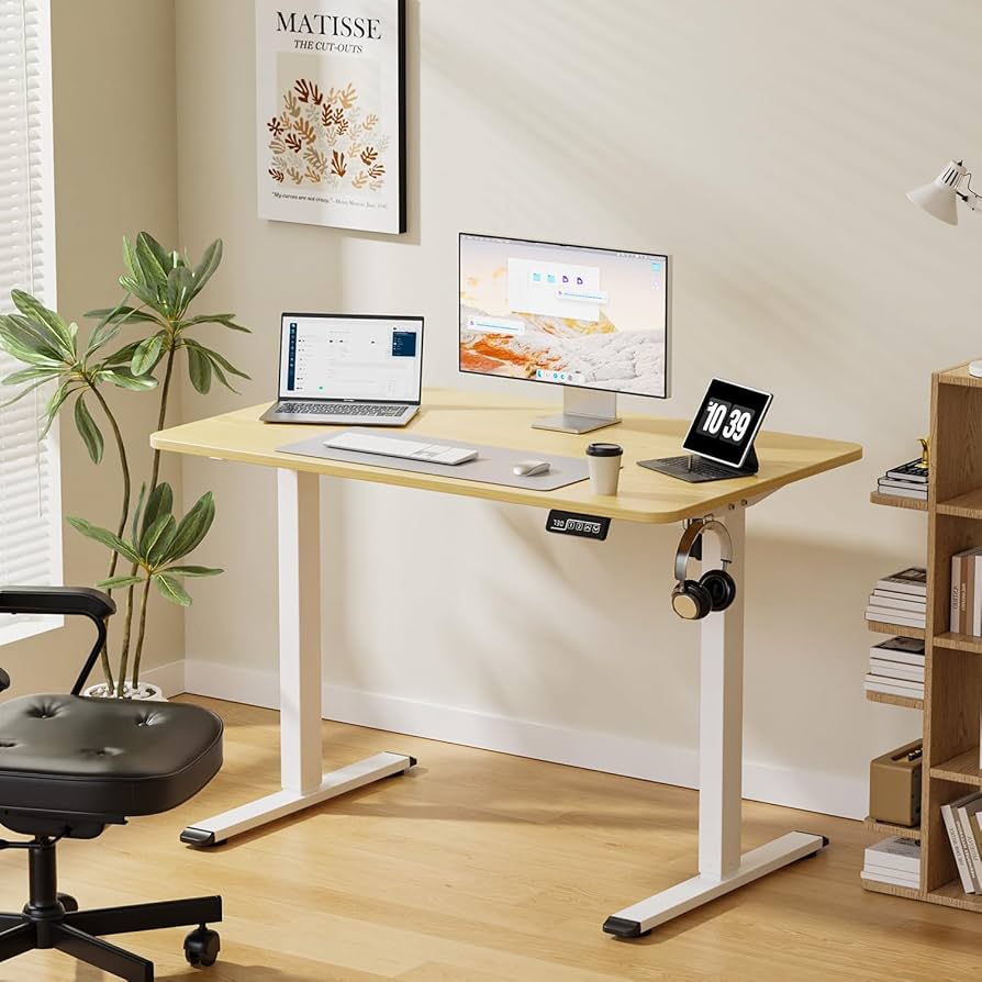 Amazon.co.jp: Alebert(アレベルト) 昇降デスク 電動 昇降式デスク 幅