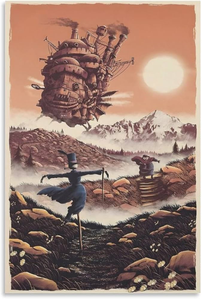 Amazon.co.jp: FIU アニメポスター ハウルの動く城 ポスター 装飾画