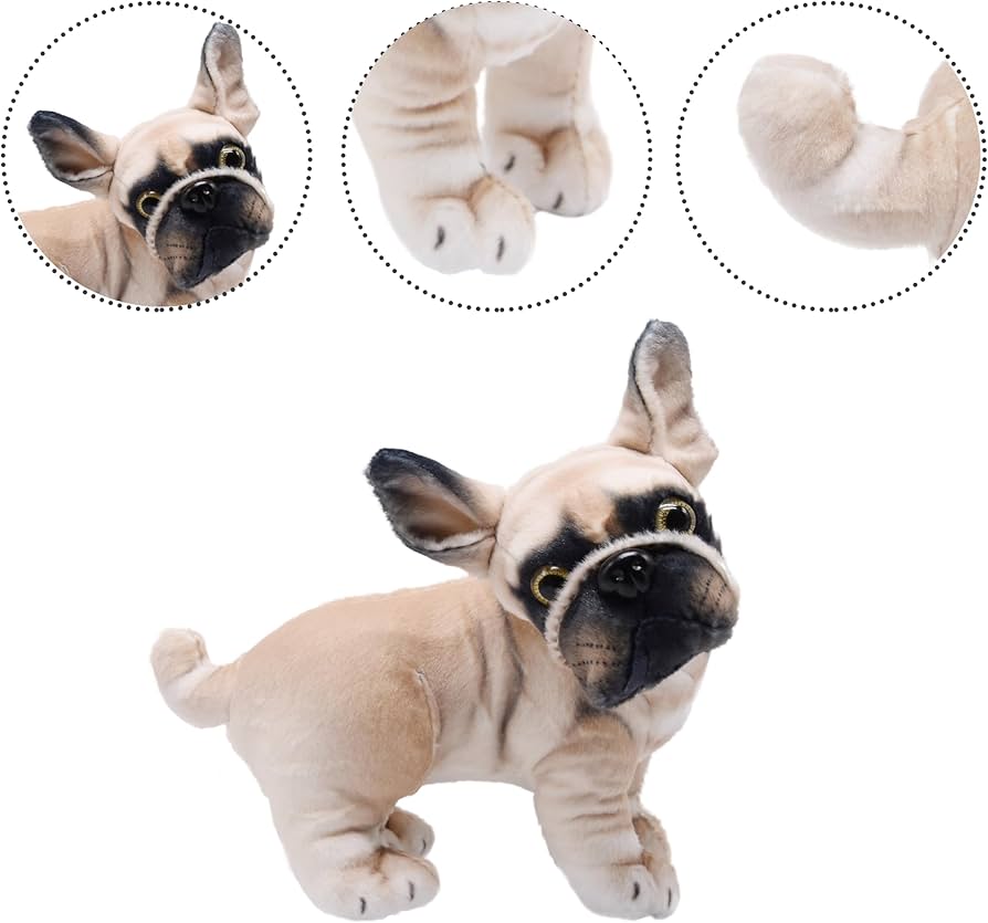 Amazon.co.jp: YONLIT 本物そっくりのフレンチブルドッグ ぬいぐるみ