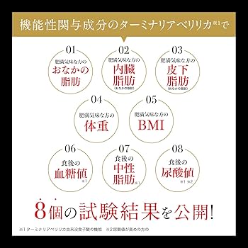 Amazon.co.jp: ターミナリアファースト 4 大容量 (機能性表示食品