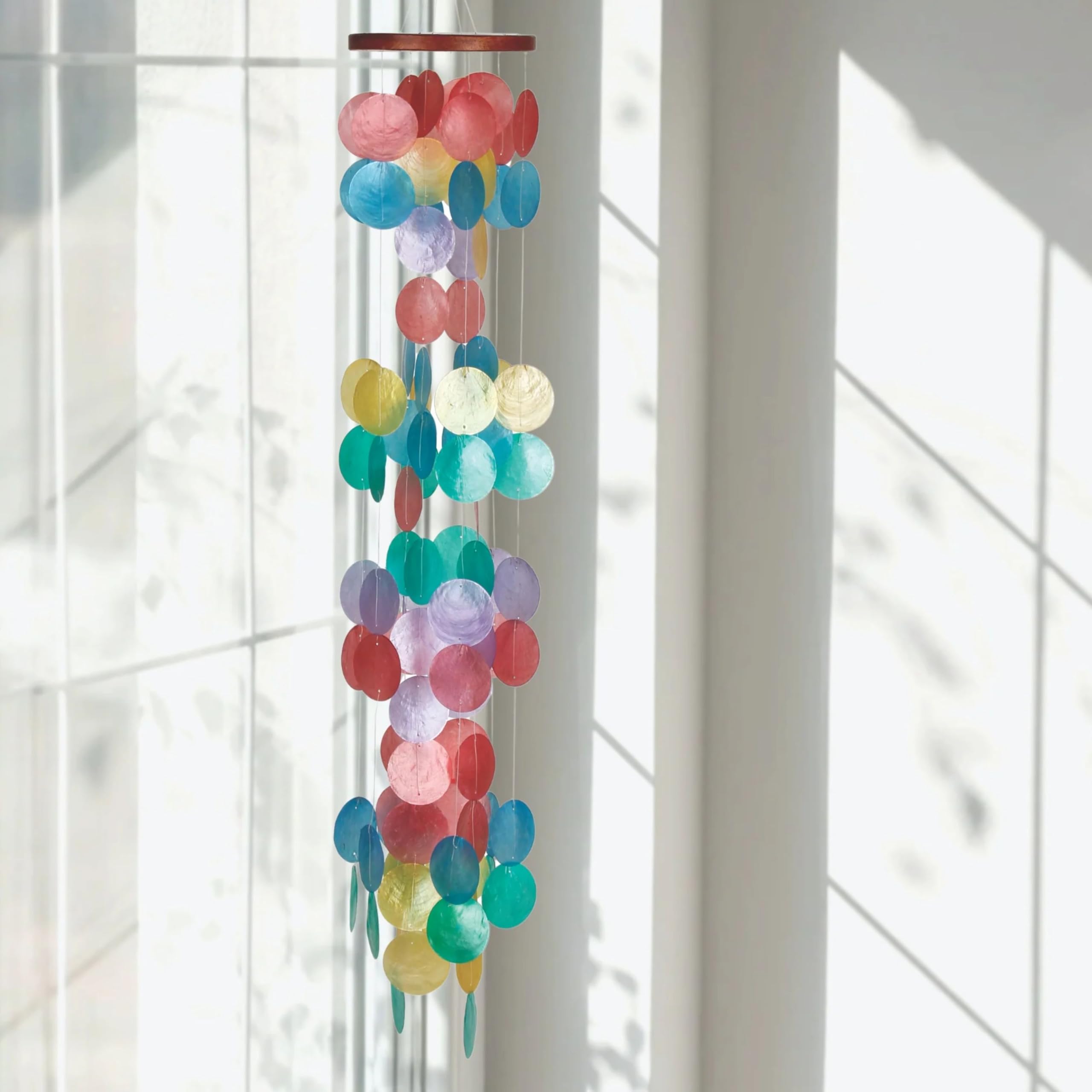 Amazon.com : Woodstock Chimes Capiz Waterfall Wind Chime, 40