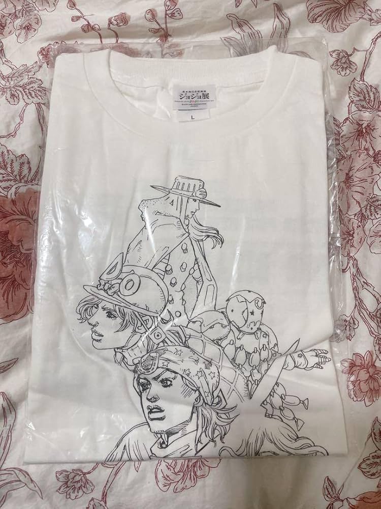 Amazon.co.jp: ジョジョ展 Tシャツ スティールボールラン 荒木飛呂彦 L