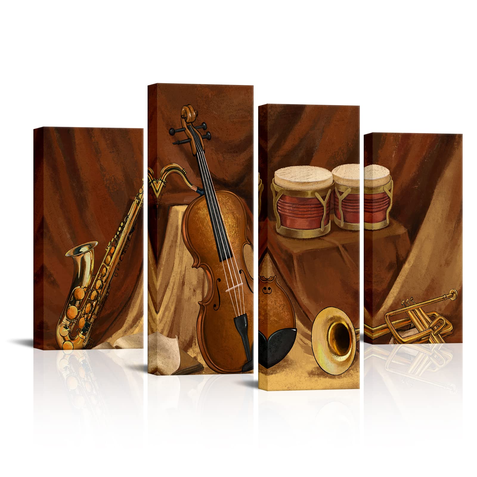 Amazon.com: Conipit Musical Instrument Wall Art Vintage Music