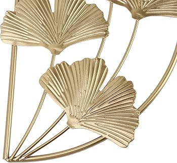 Amazon.co.jp: ANKROYU イチョウの葉アート、アイアンイチョウの葉の壁