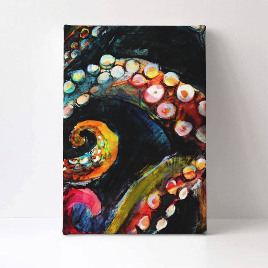 Amazon.co.jp: アートポスター フレーム 装飾画 たこ タコの足 アート