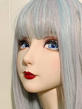 Amazon.co.jp: Latex Hood Full Head Kigurumi Doll Mask月华樹脂製