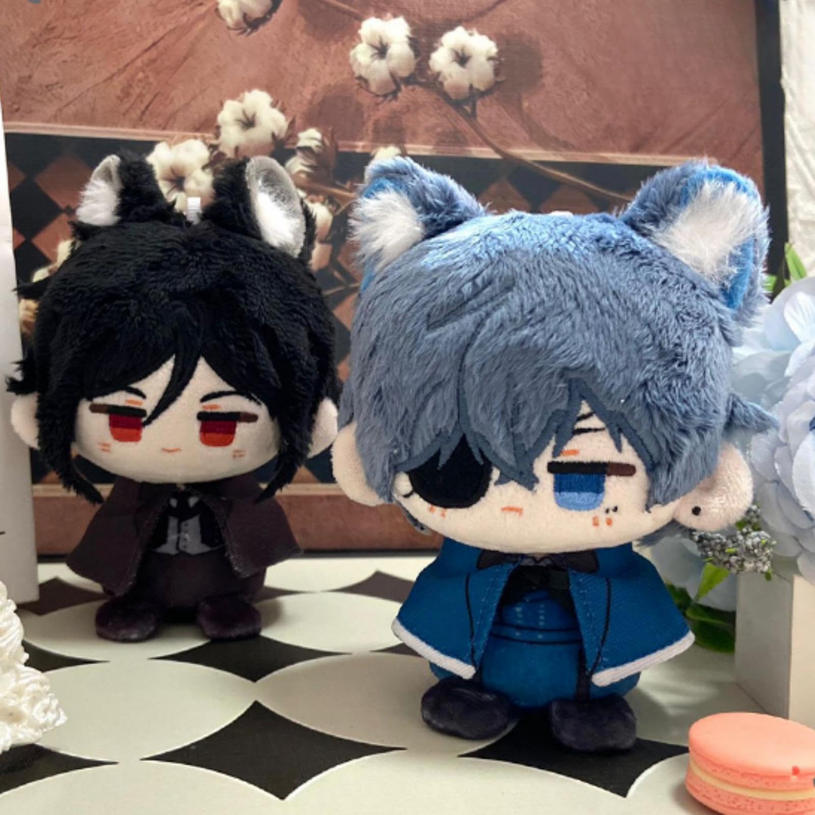 Amazon.co.jp: シエル セバスチャン ぬいぐるみ 非公式 10cm 黒執事風