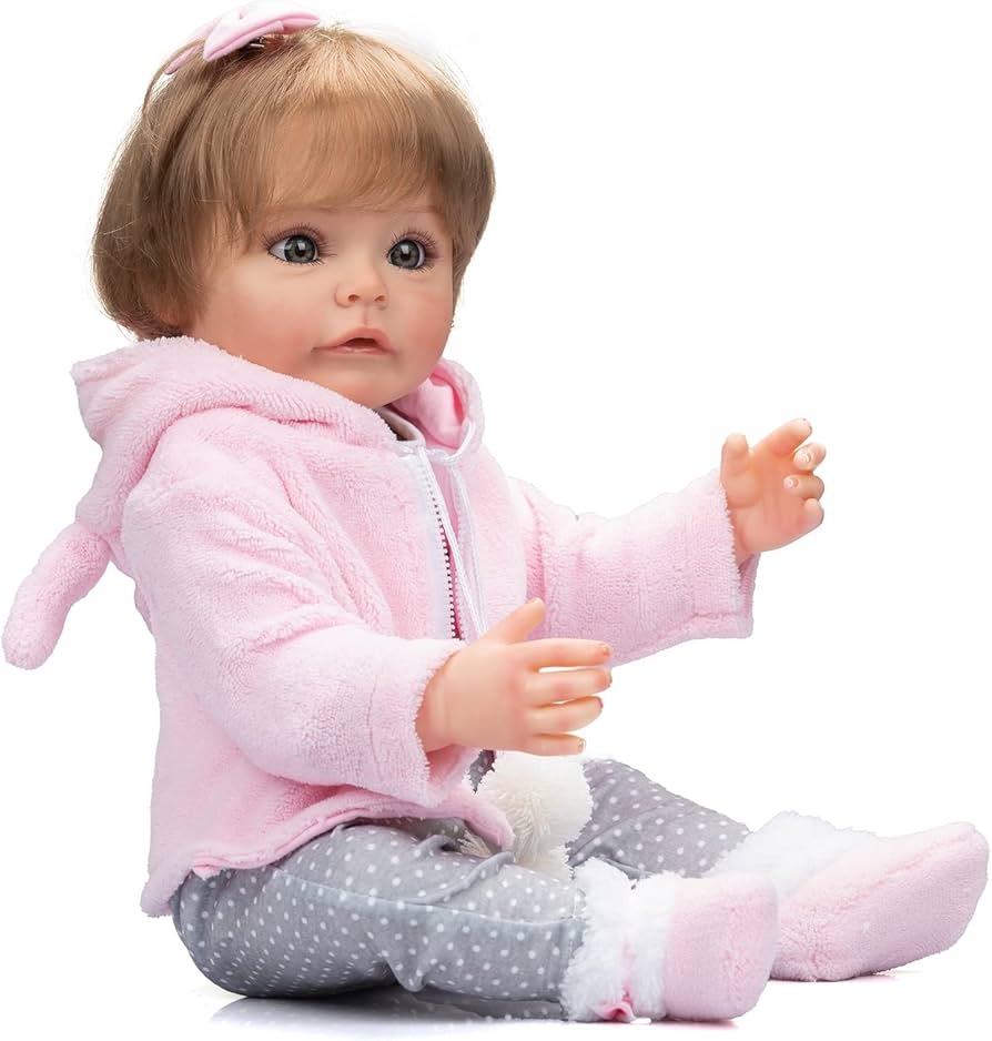 Amazon.co.jp: シリコンベビードールフルボディ22インチリアルな