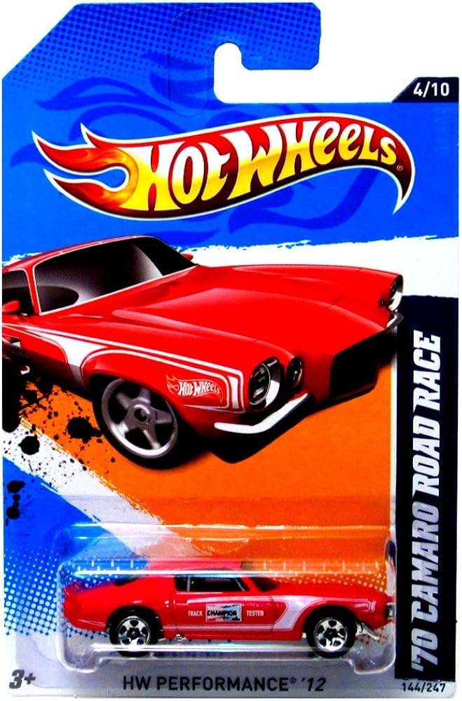 Amazon.com: 2012 Hot Wheels HW Perfomance '70 Camaro Road Race Red
