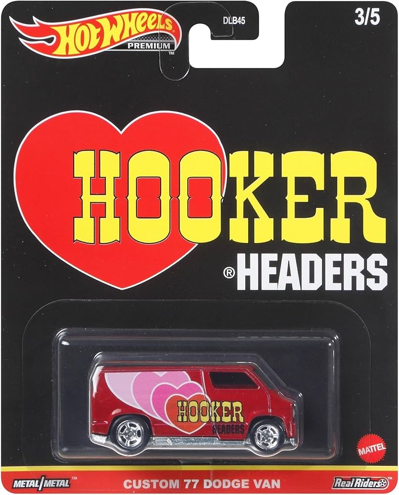 Amazon.com: HOT Wheels Custom 77 Dodge Van Hooker : Toys & Games