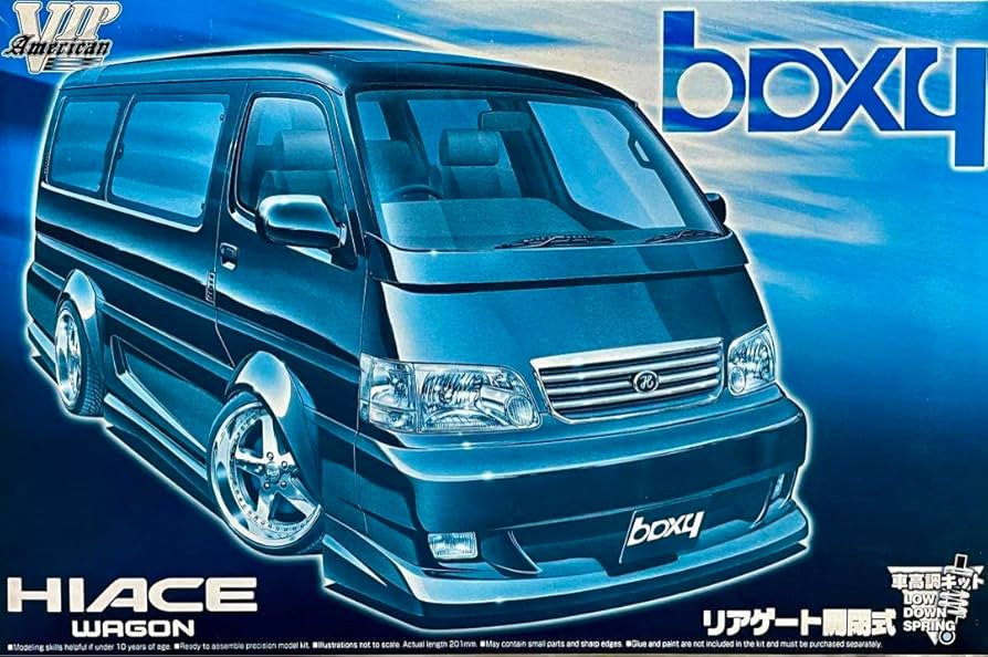 Amazon.co.jp: アオシマ 1/24 boxy 100系 ハイエース 模型 プラモデル
