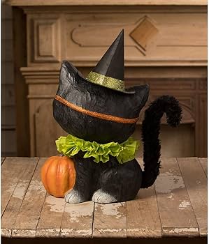 Amazon.com: Bethany Lowe Halloween Kitty Binks with his Jack-O