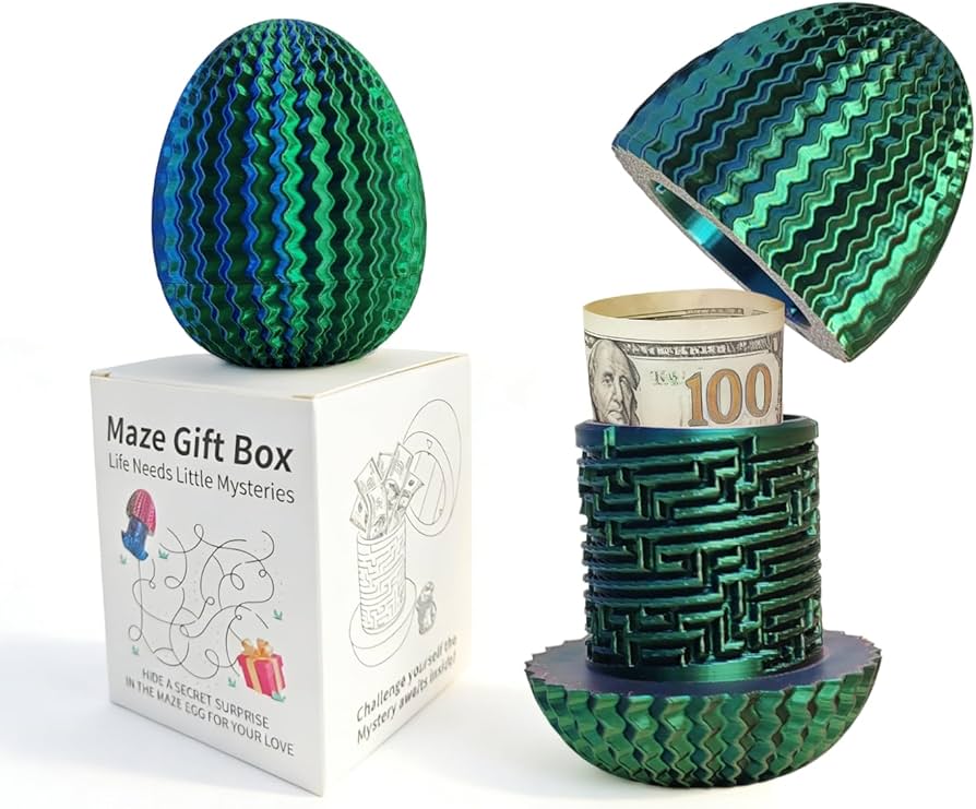 Amazon.com: Mystery Egg Maze Box Gift, Money Puzzle Box for Cash