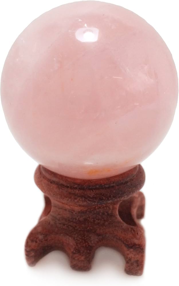 Amazon.co.jp: Polar Jade ローズクォーツ丸玉 開運 幸運 占い