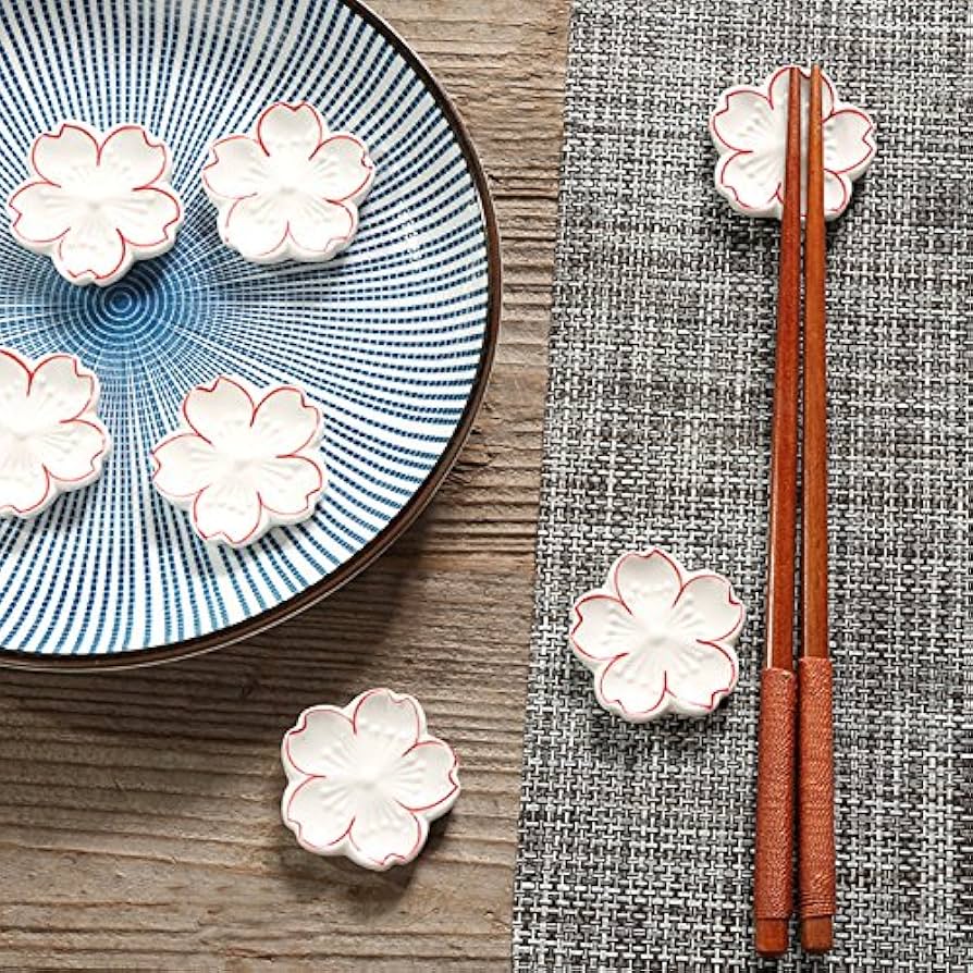 Amazon.com: CHOOLD Elegant Cherry Blossom Ceramic Chopsticks Rest