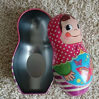 Amazon | 不二家 FUJIYA ペコちゃん マトリョーシカ人形缶 3個セット