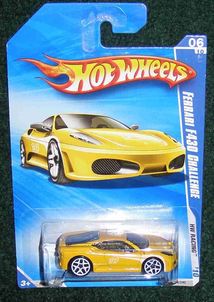 Amazon.com: Hot Wheels 2010 HW Racing 06 of 10 Yellow Ferrari F430