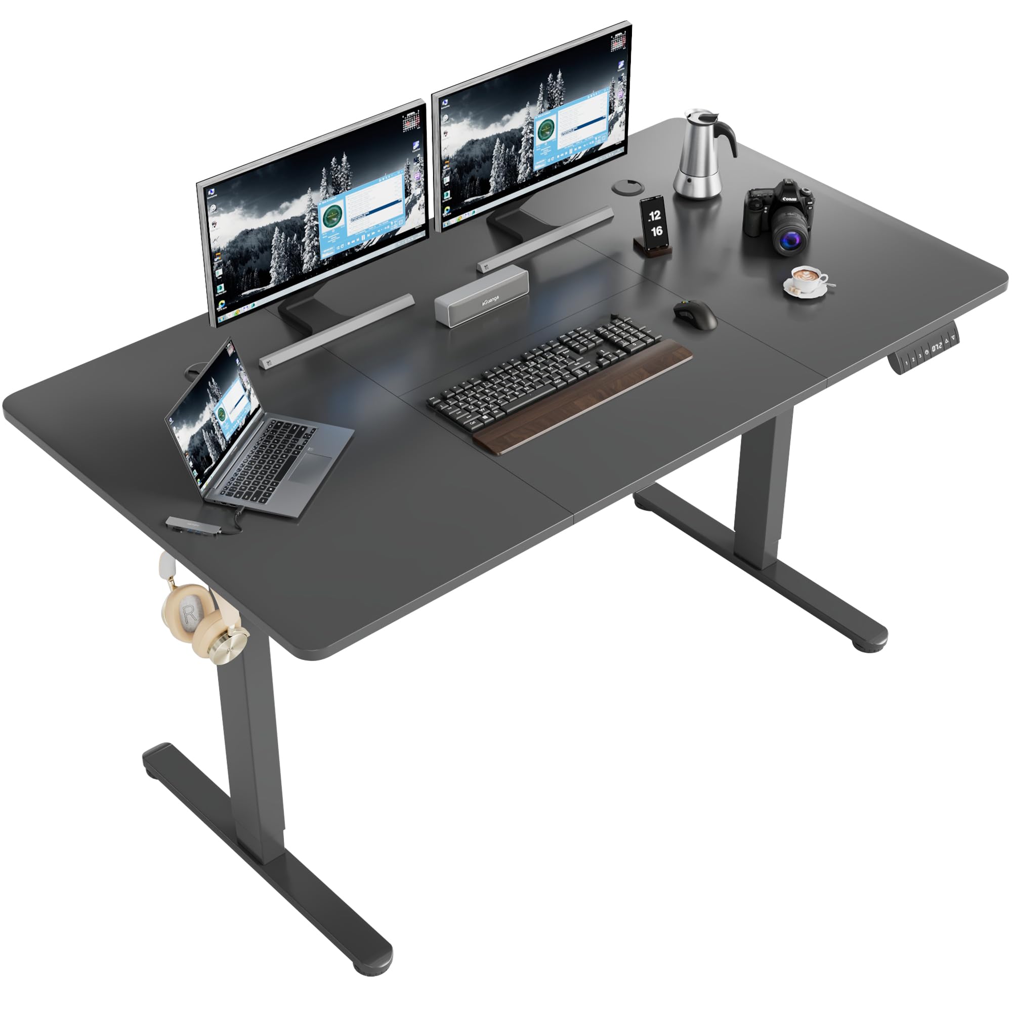 Alebert 電動式 昇降デスク 幅140cm*奥行70cm Amazon.co.jp: Alebert