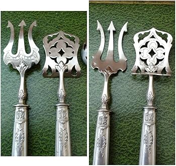 Amazon | 銀製 フランス デザート用 カトラリー4本セット 1900年初頭