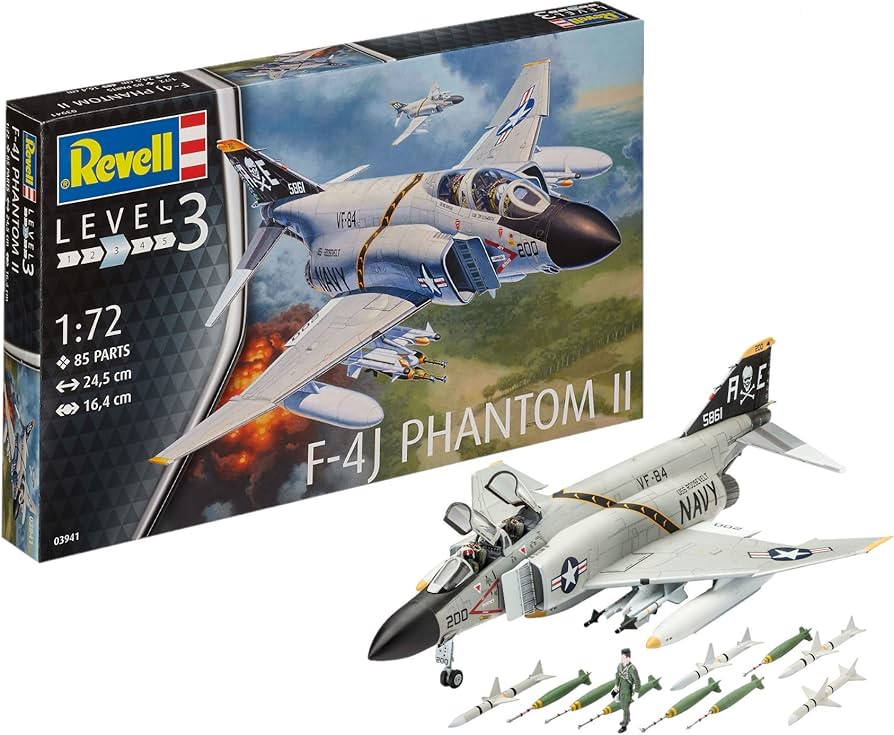 Revell of Germany 80-3941 F-4J Phantom Ll Building Kit, Aircraft
