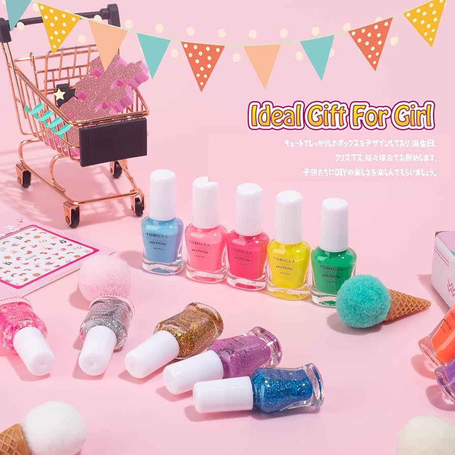 Amazon.co.jp: TOMICCA 子供 マニキュア はがせるマニキュア 水溶性