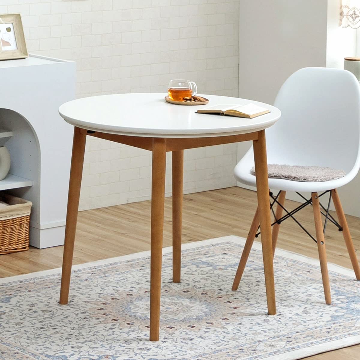 Amazon.co.jp: こたつ台 ハイタイプ カフェこたつテーブル 80cm円形