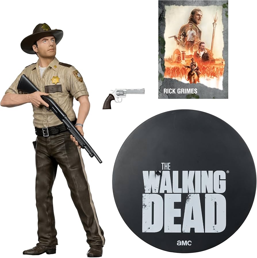 Amazon.com: McFarlane Toys - The Walking Dead Rick Grimes 1:8